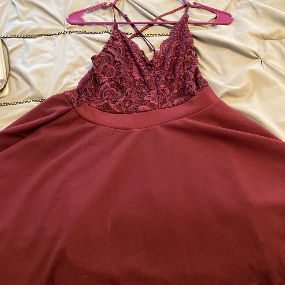 Wine Red Dress - Never Worn
